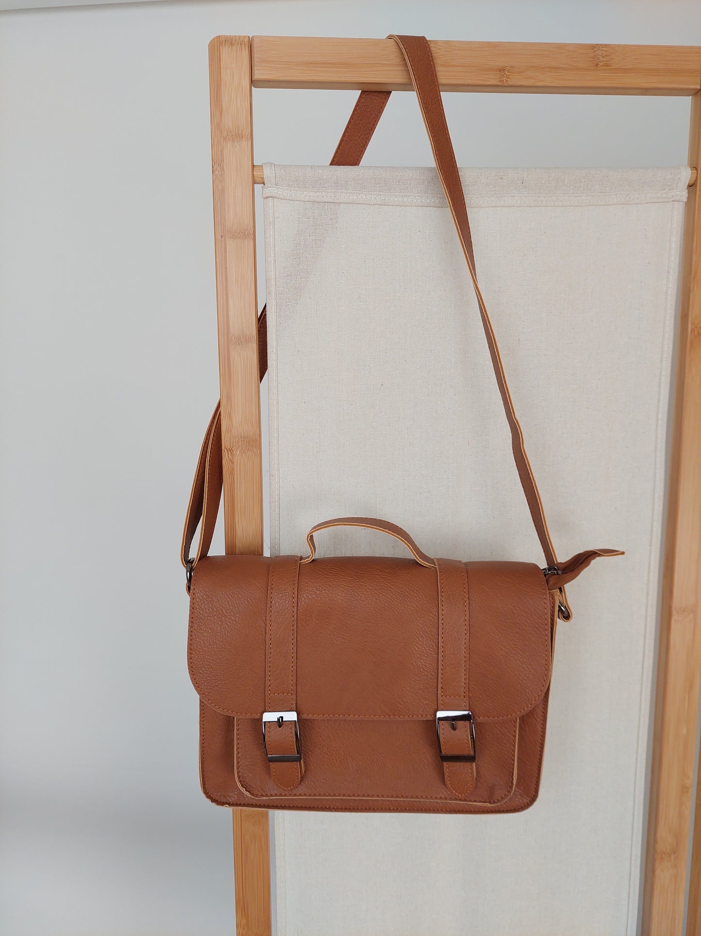 Vegan Leather Primary School Bag - Nomad Tan