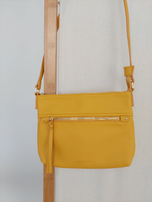 Vegan Leather Thorndon Bag - Mustard