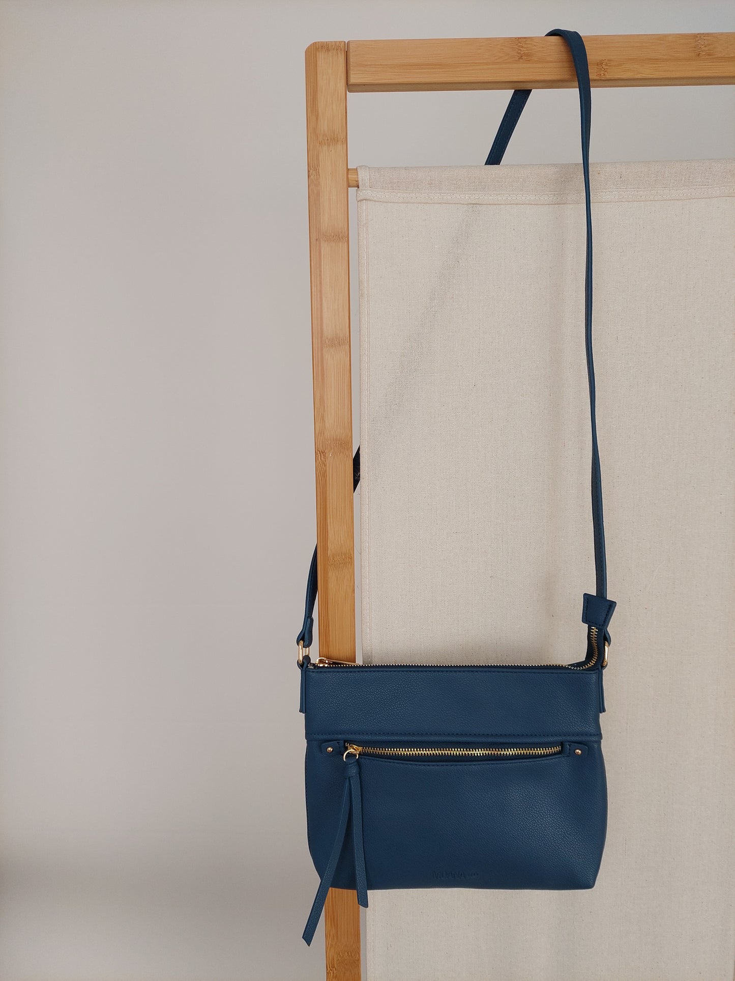 Vegan Leather Thorndon Bag - Navy