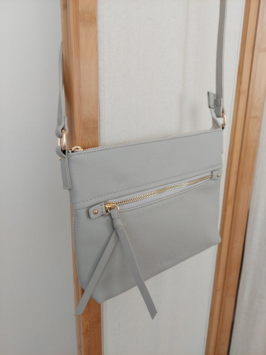 Vegan Leather Thorndon Bag - Grey