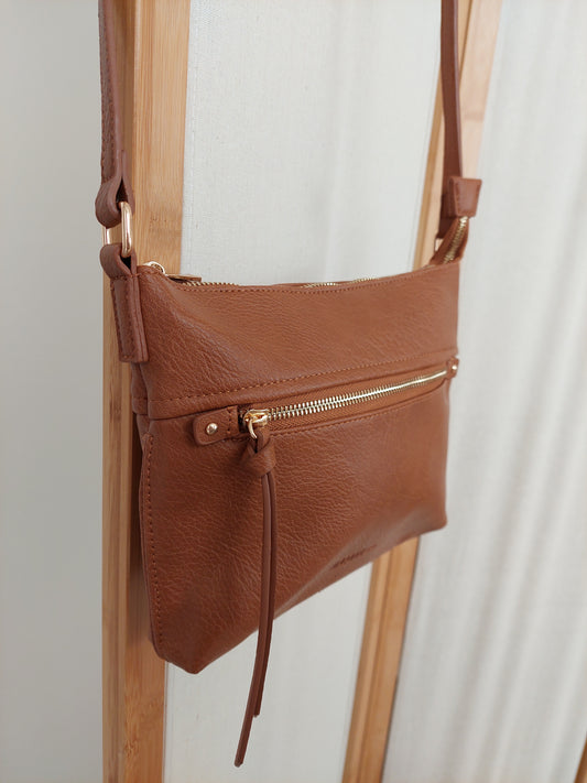 Vegan Leather Thorndon Bag - Tan