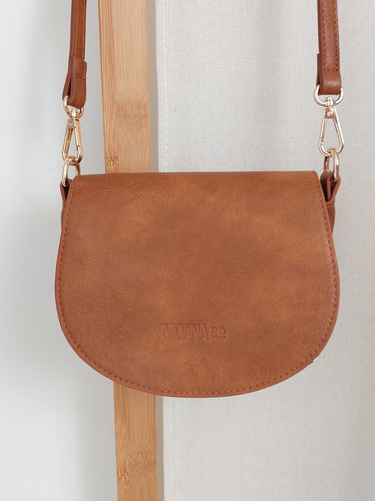 Vegan Leather Oakura Bag- Tan