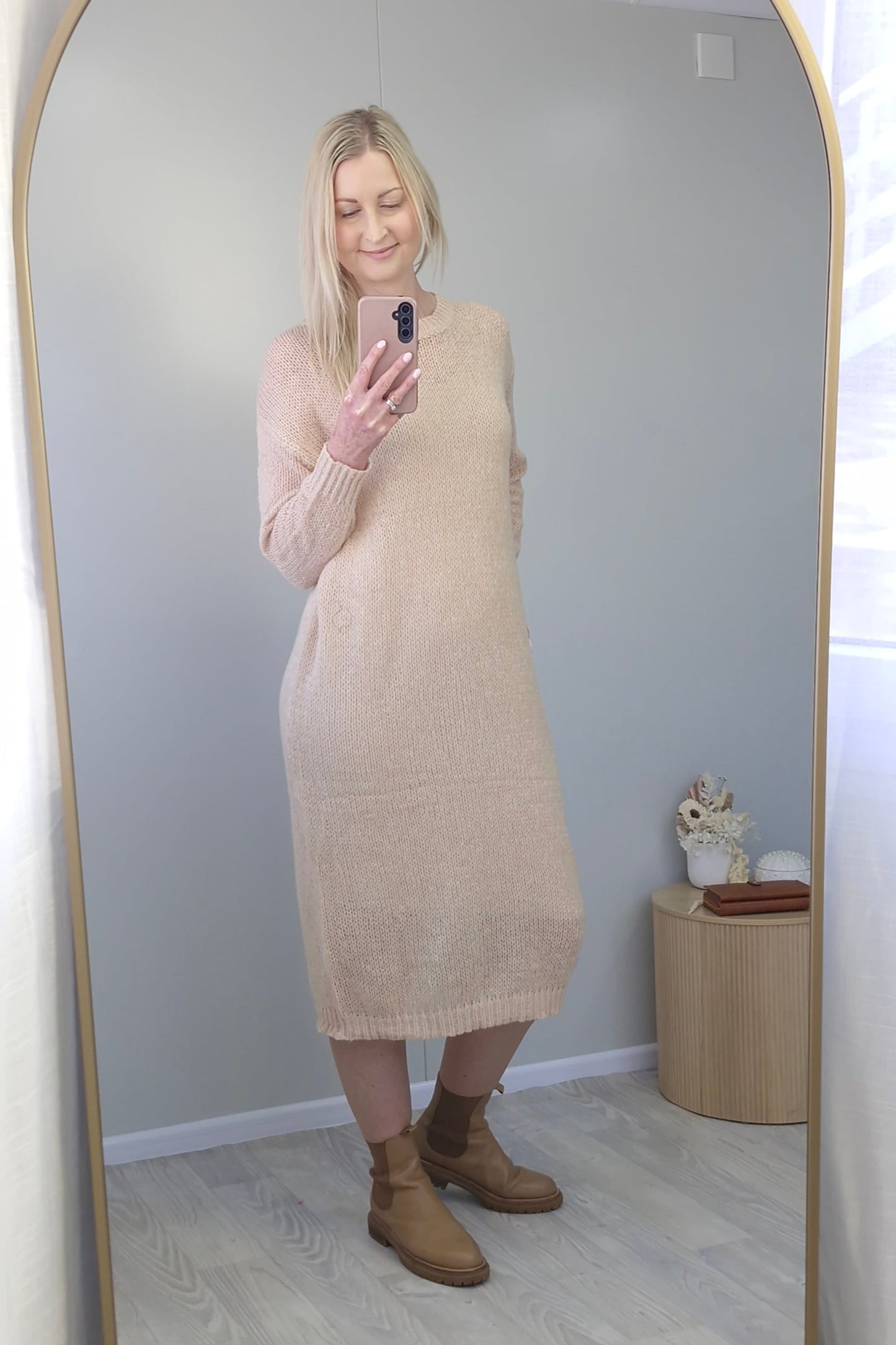 Jersey Dress - Latte