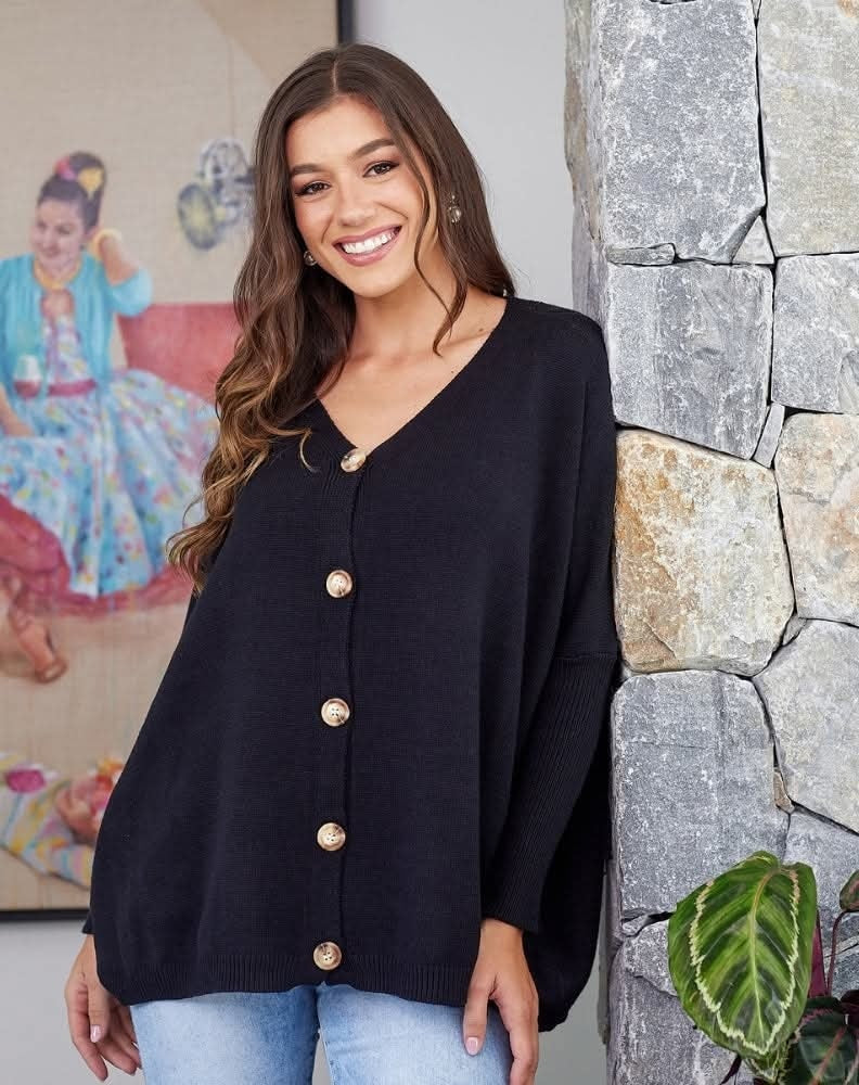 PRE-ORDER** Black - Chelsea Knit