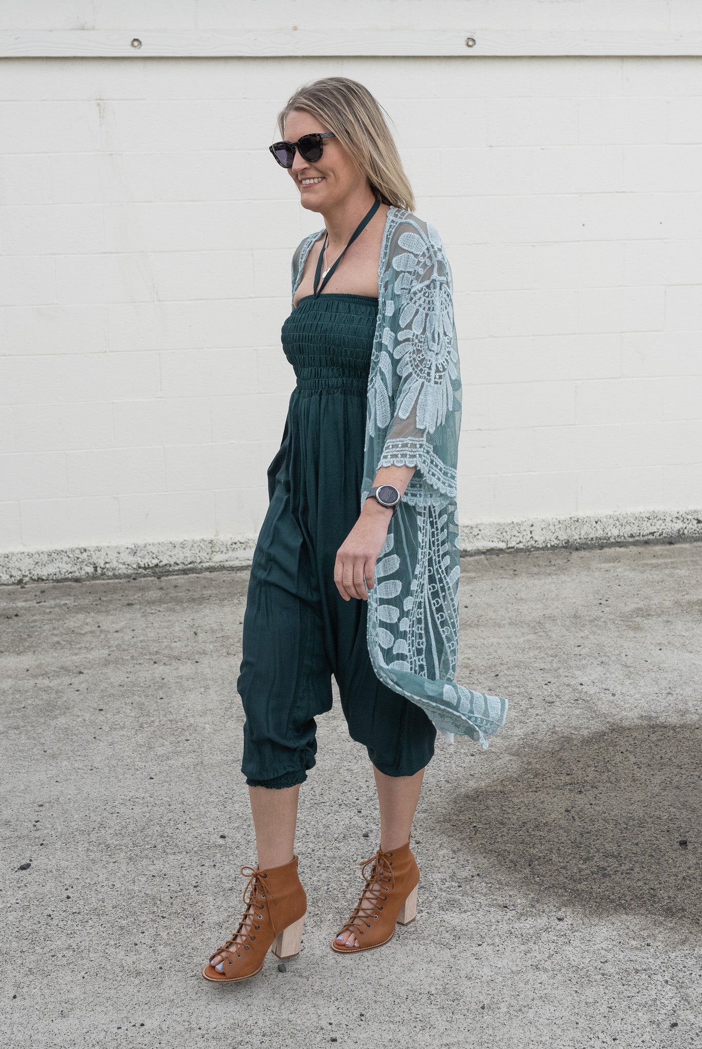 Aladdin Pants/Jumpsuit - Dark Emerald