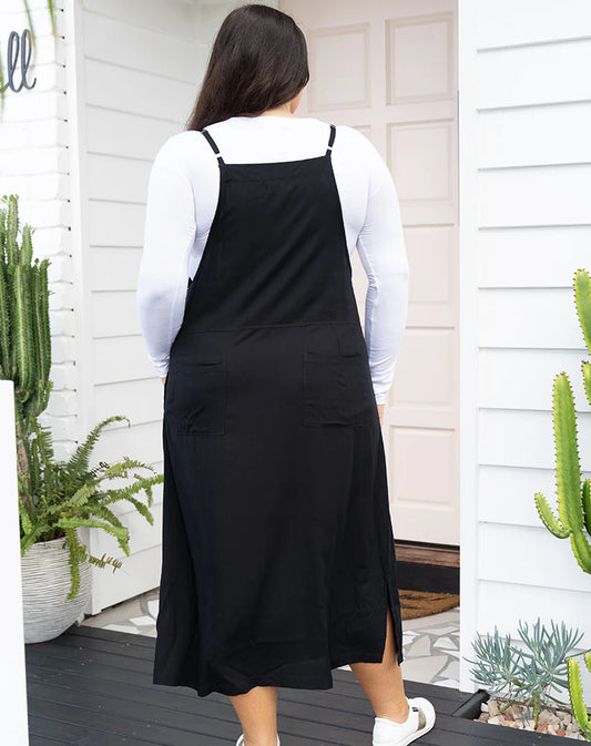 PRE-ORDER** Apron Dress - Black