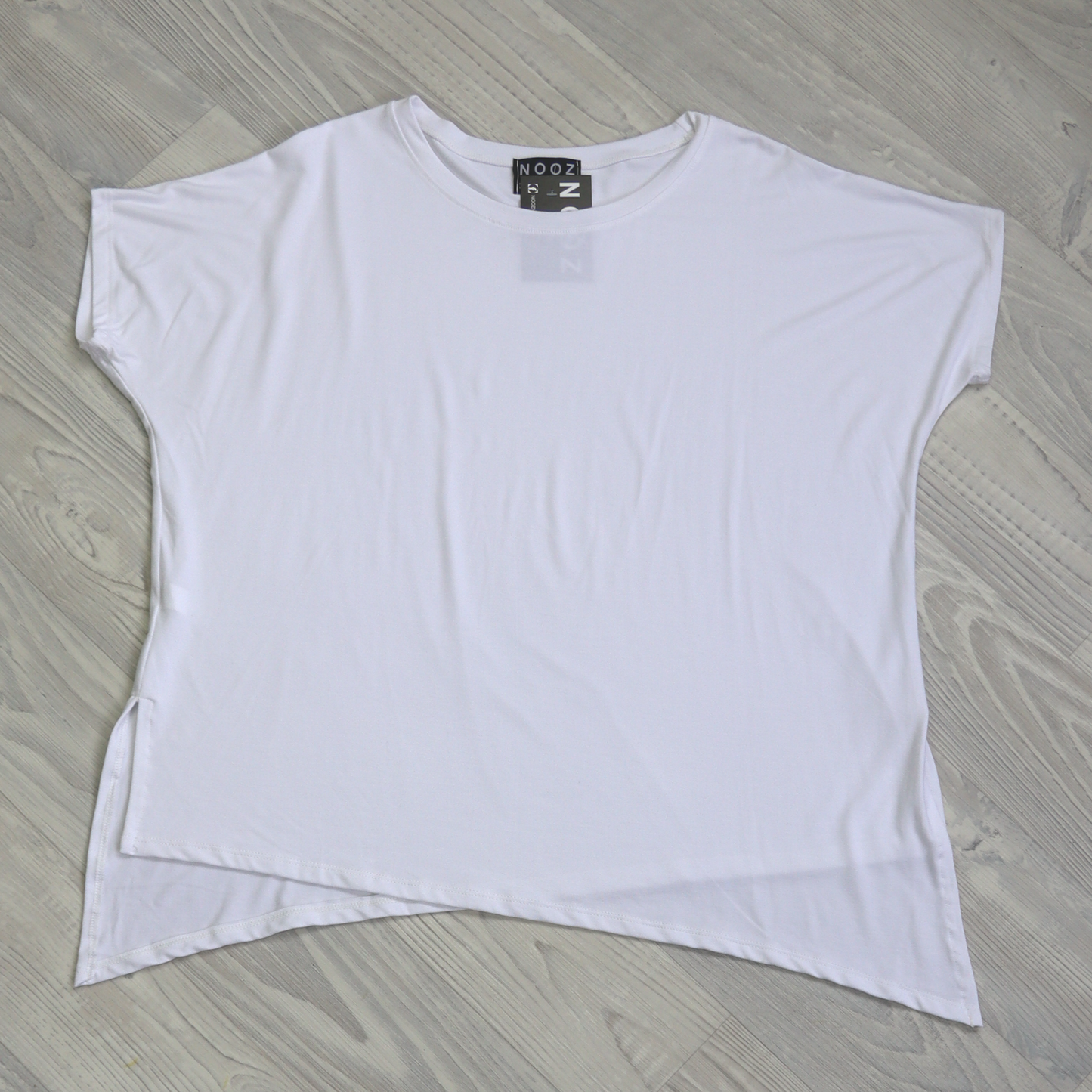 Asymmetrical Tee - White