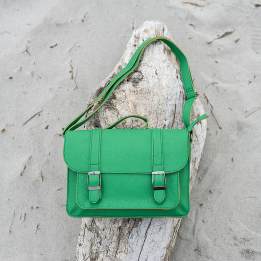 Primary School Bag - Bright Prickle Green