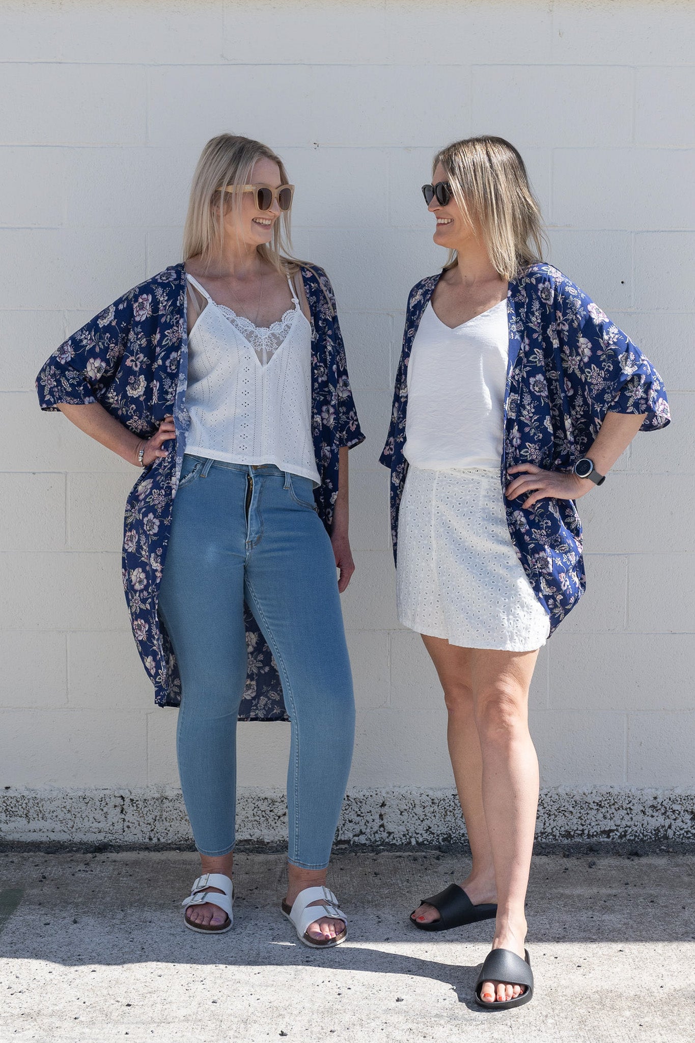 Cobalt Periwinkle - Long Patterned Kimono