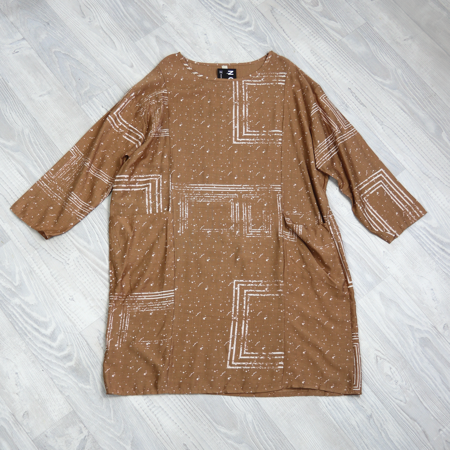 Geo Tunic/Dress - Latte