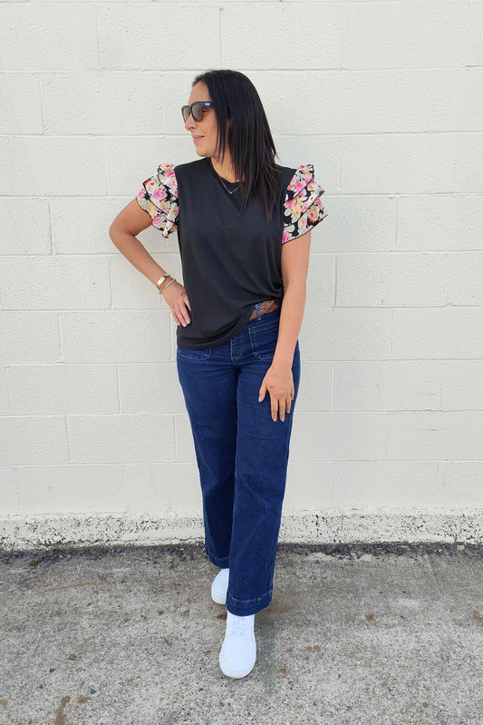 Rosie Ruffle Sleeve Top