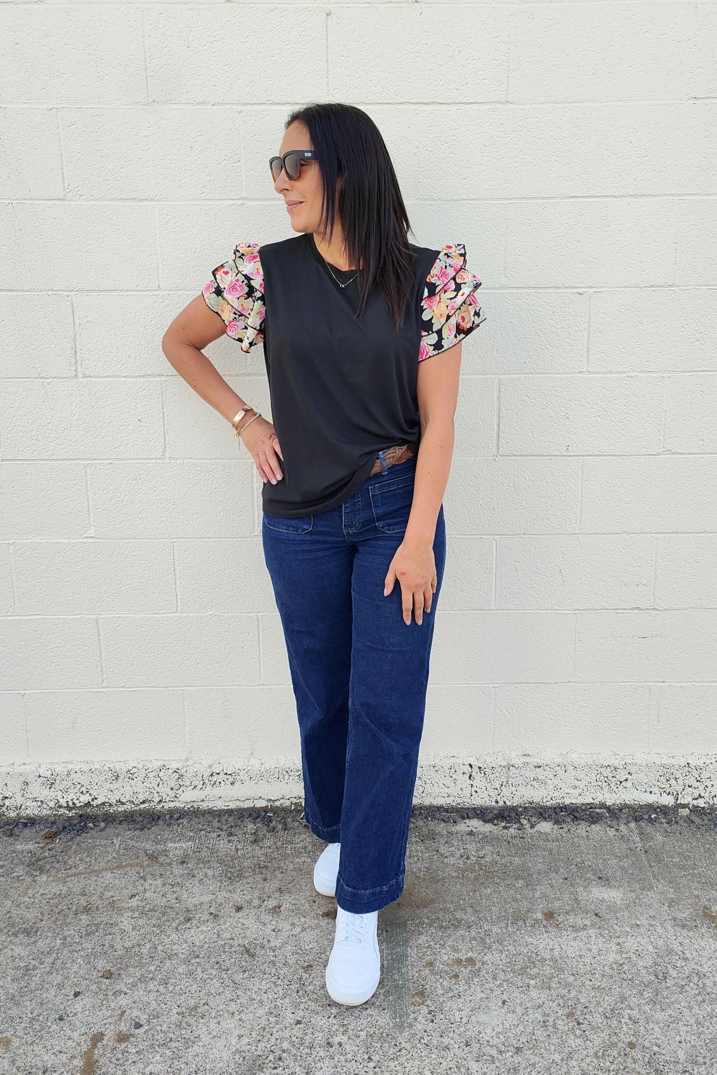 Rosie Ruffle Sleeve Top