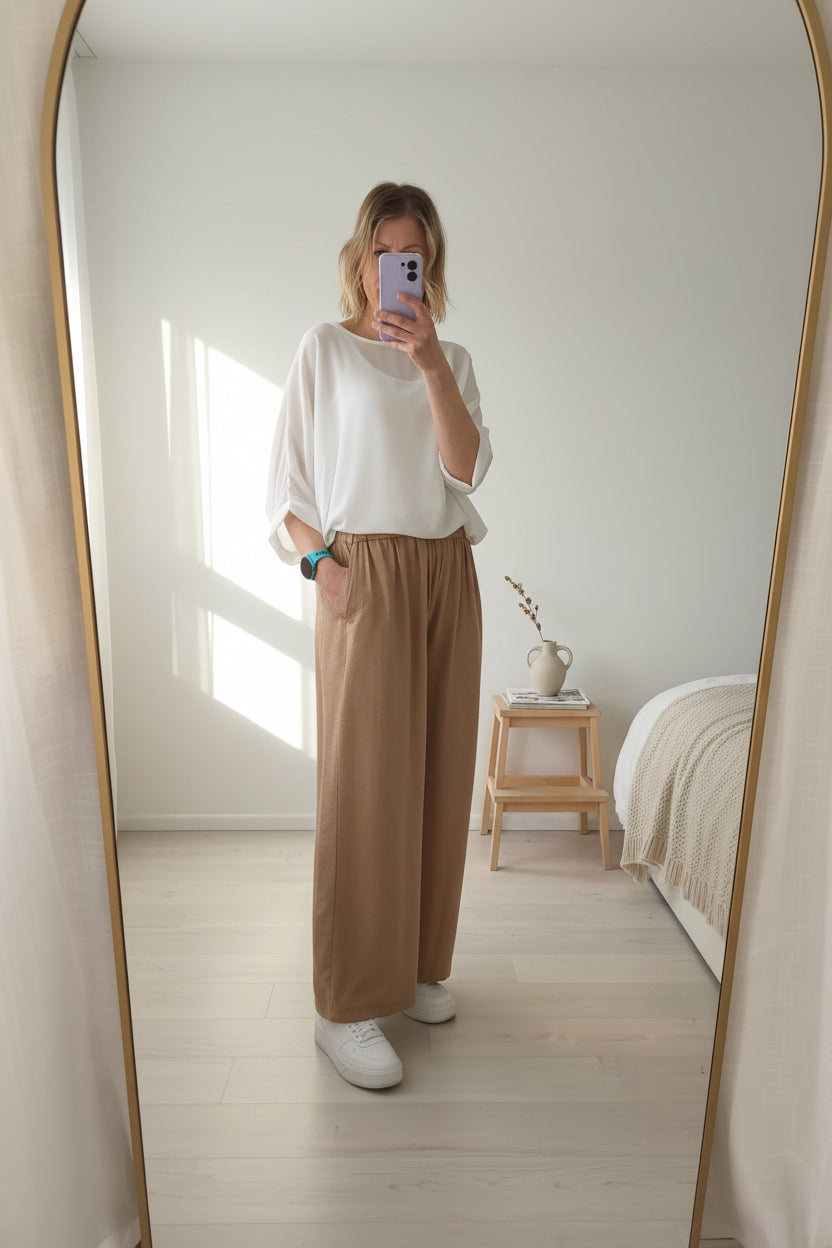 Latte - Straight Leg Pants