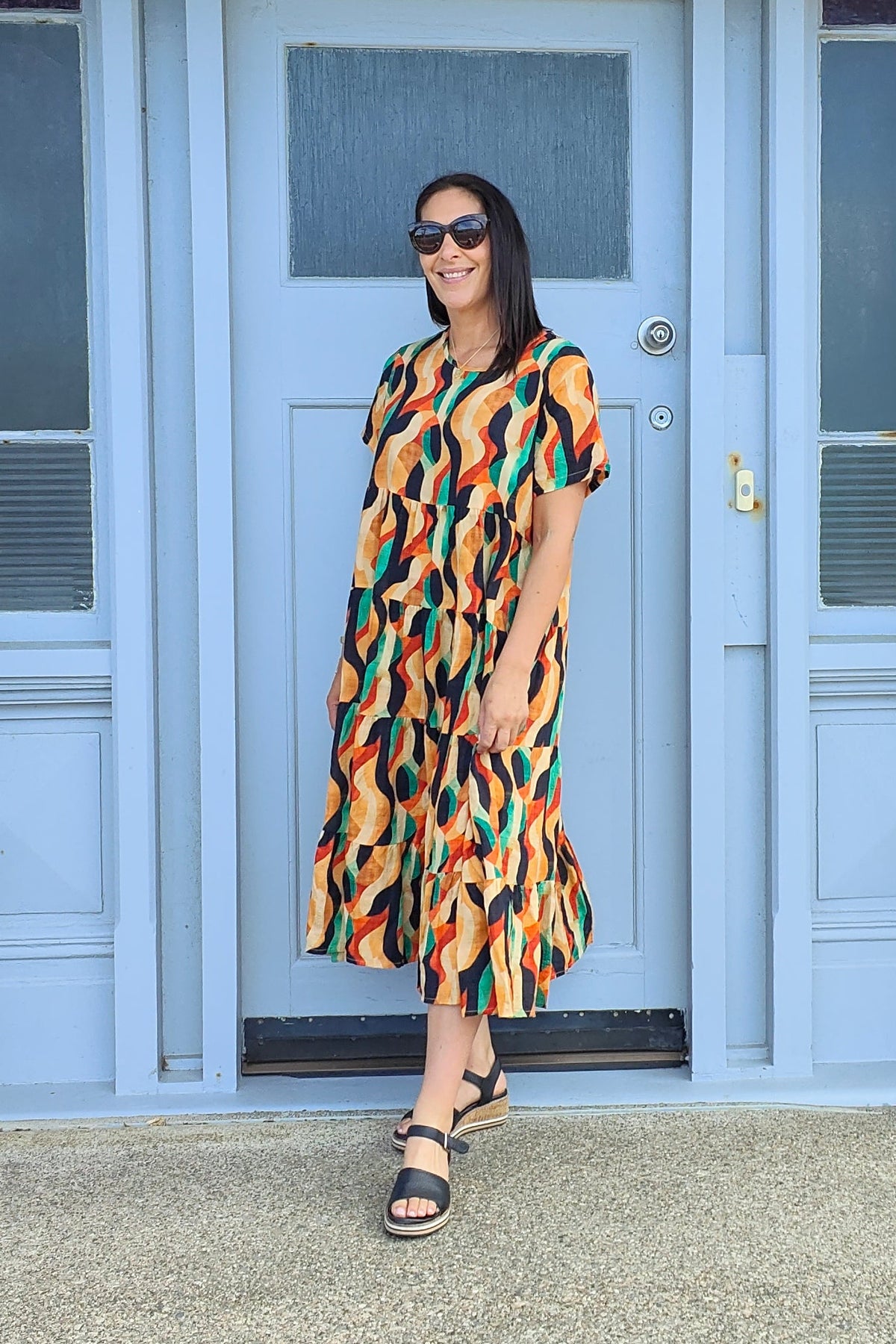 Nula Dress - Coloured Waves
