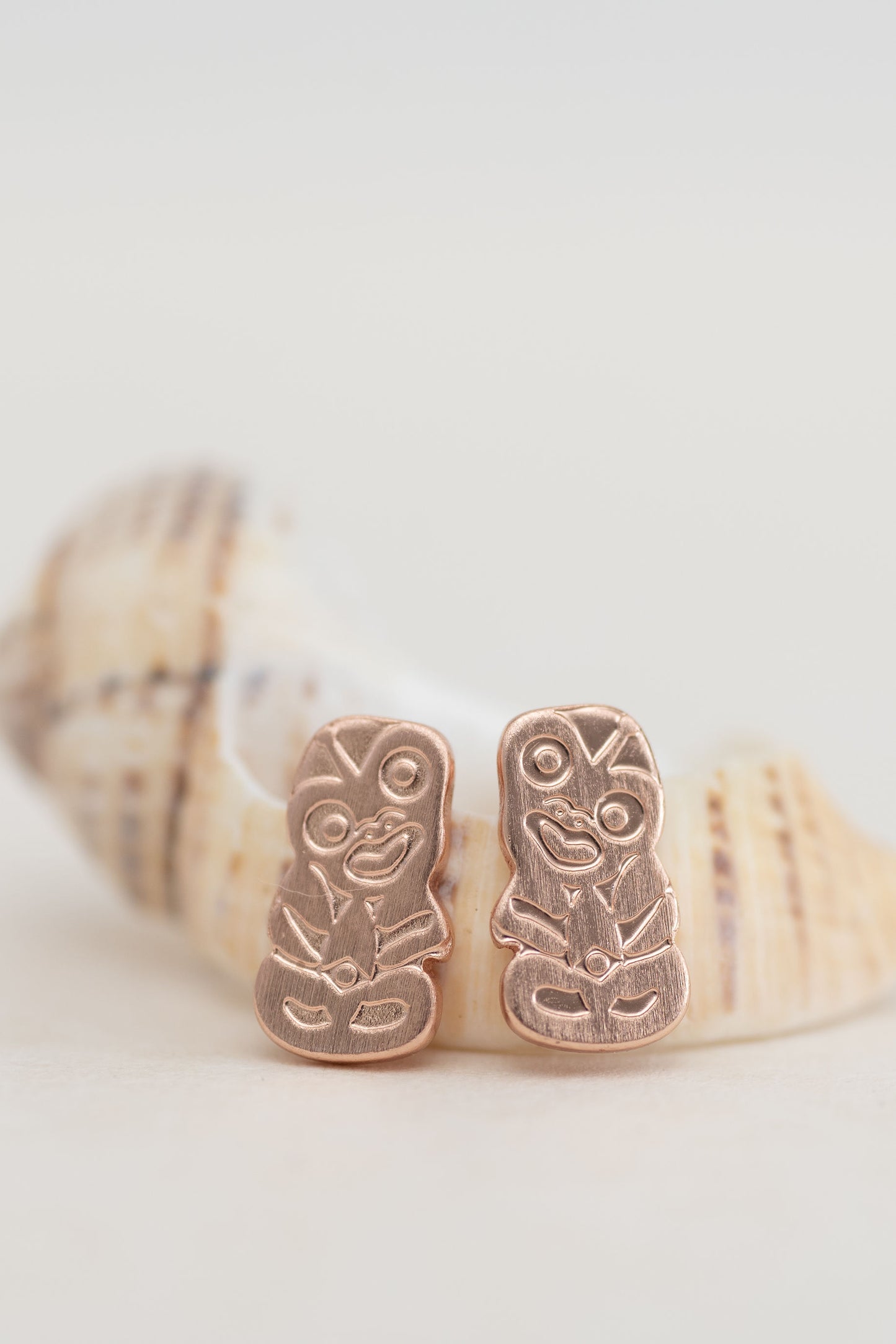 Rose Gold - Tiki Earrings