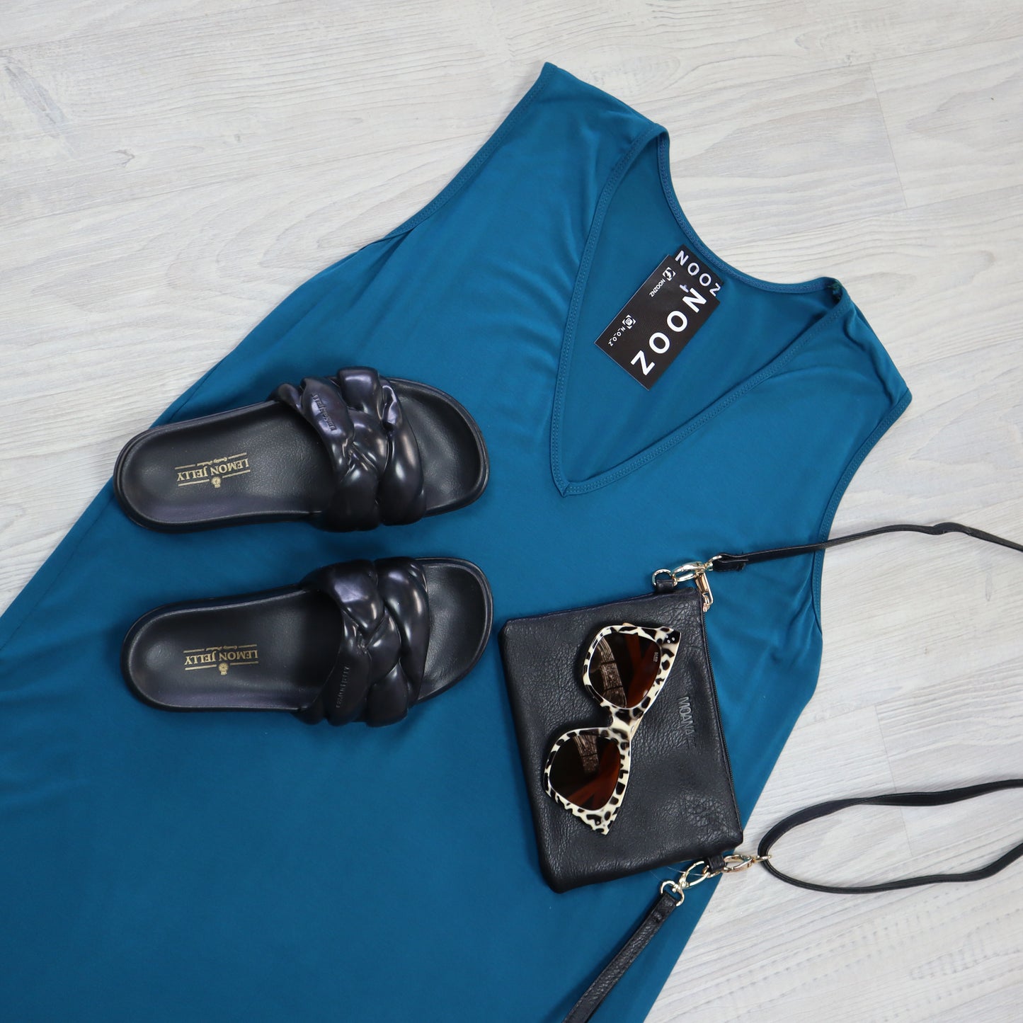 Kaitlyn Tank Dress - Teal