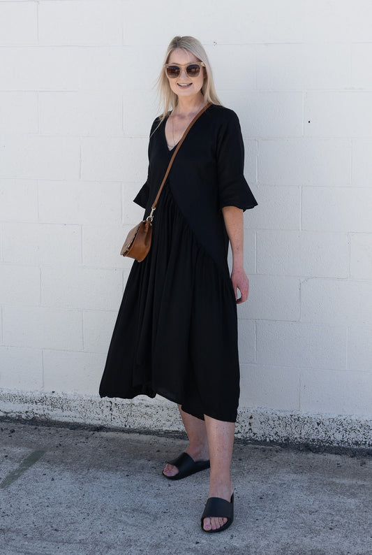 Loose Bohemian Indiana Maxi - Plain Black