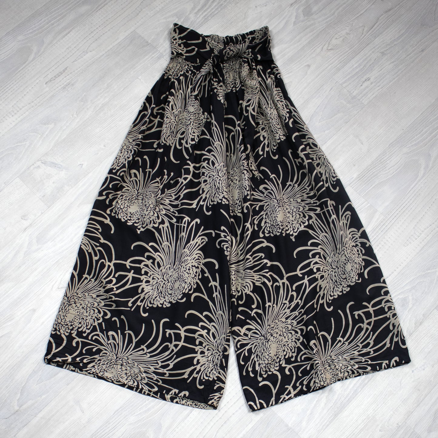 Loose Tie Palazzo Pants - Dahlia