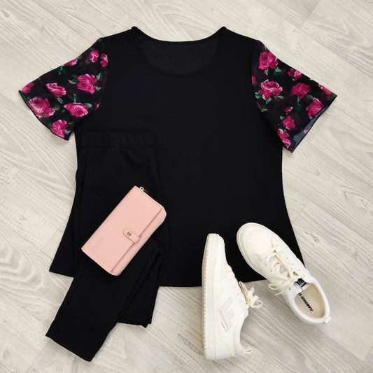 Elise Ruffle Sleeve Top