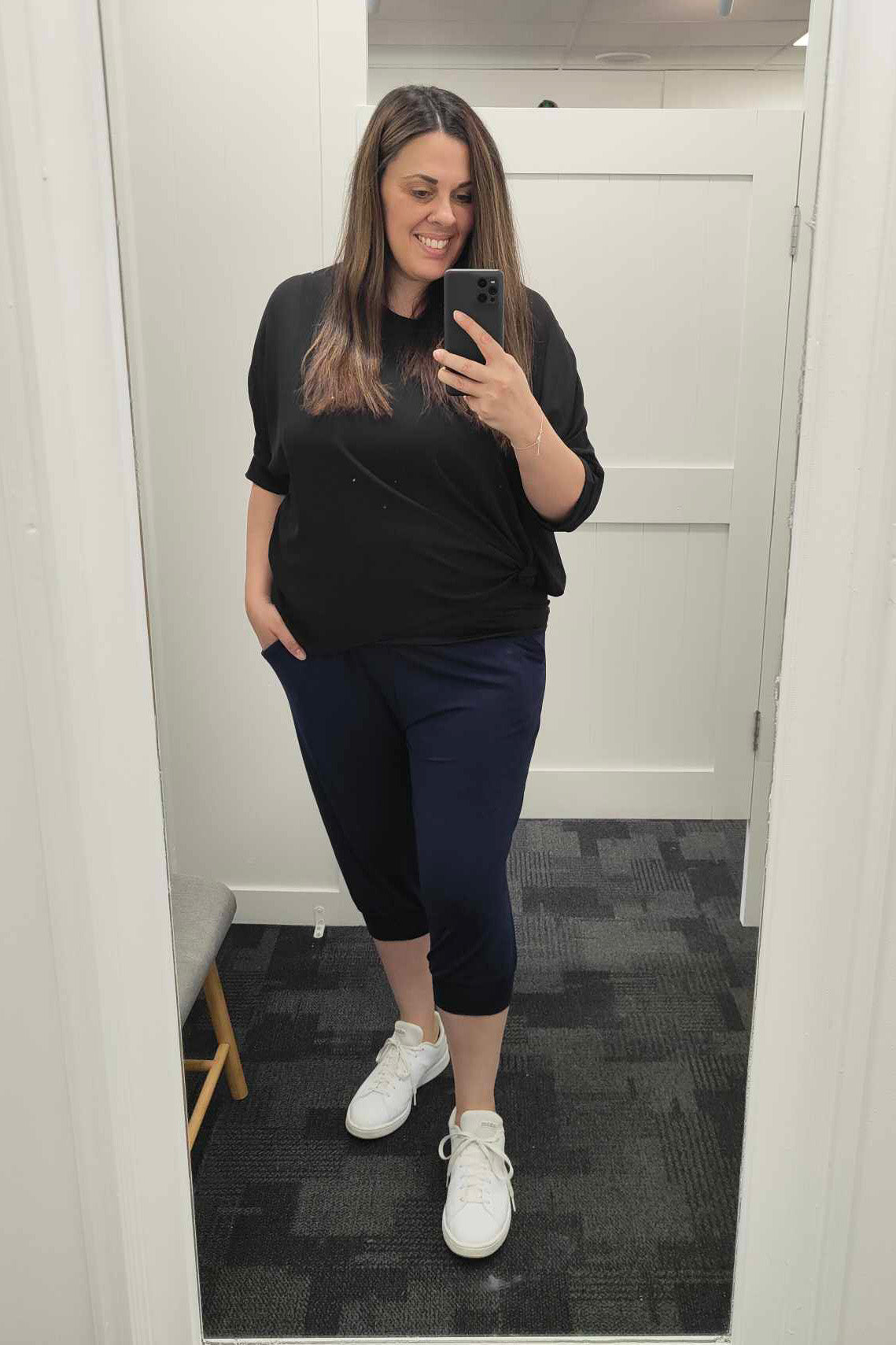Navy - 3/4 Lounge Pants