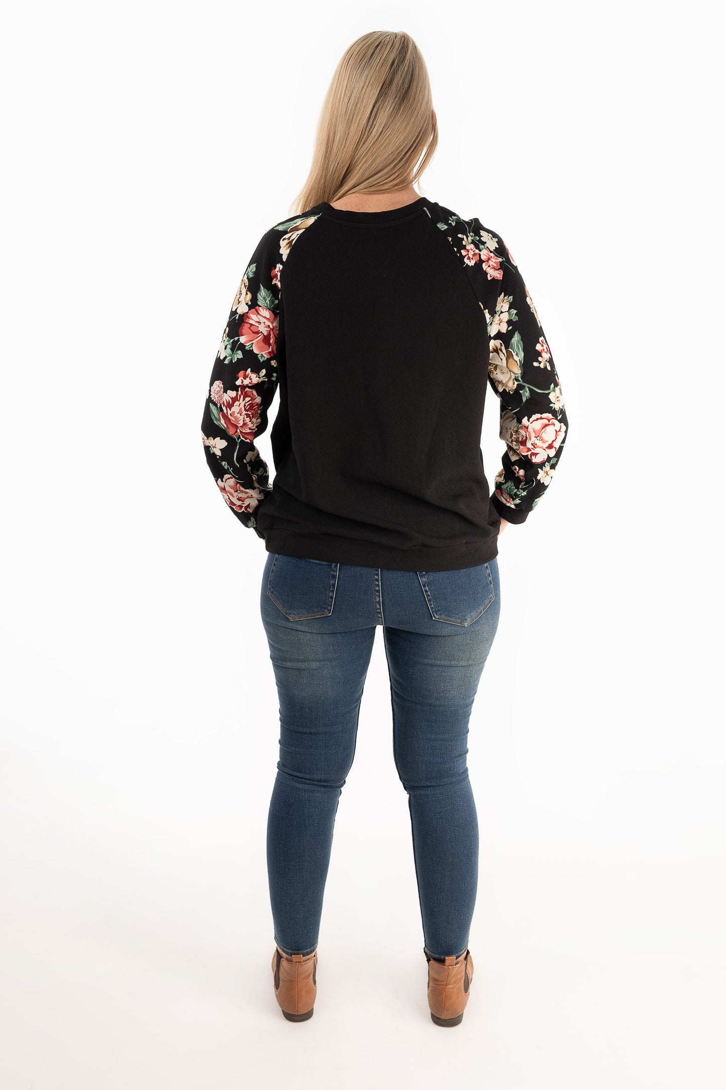 Floral Sleeve Henrietta Top
