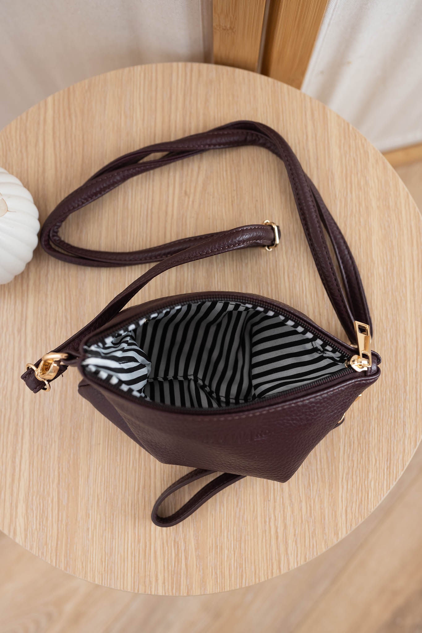 Vegan Leather Viaduct Clutch - Wine