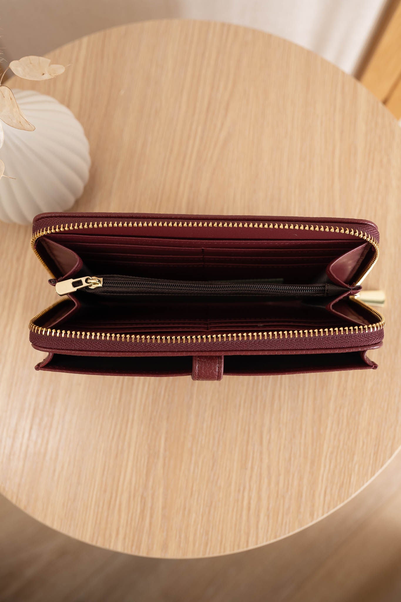 Vegan Leather Fitzroy Wallet - Wine