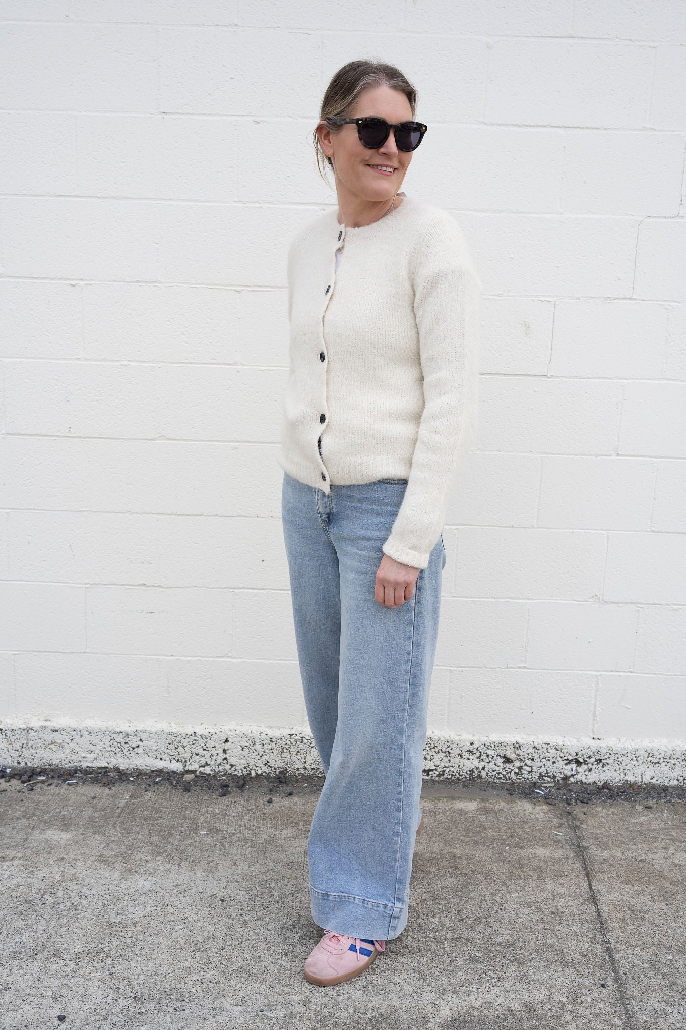 Natural - Sarah Button-Up Cardi