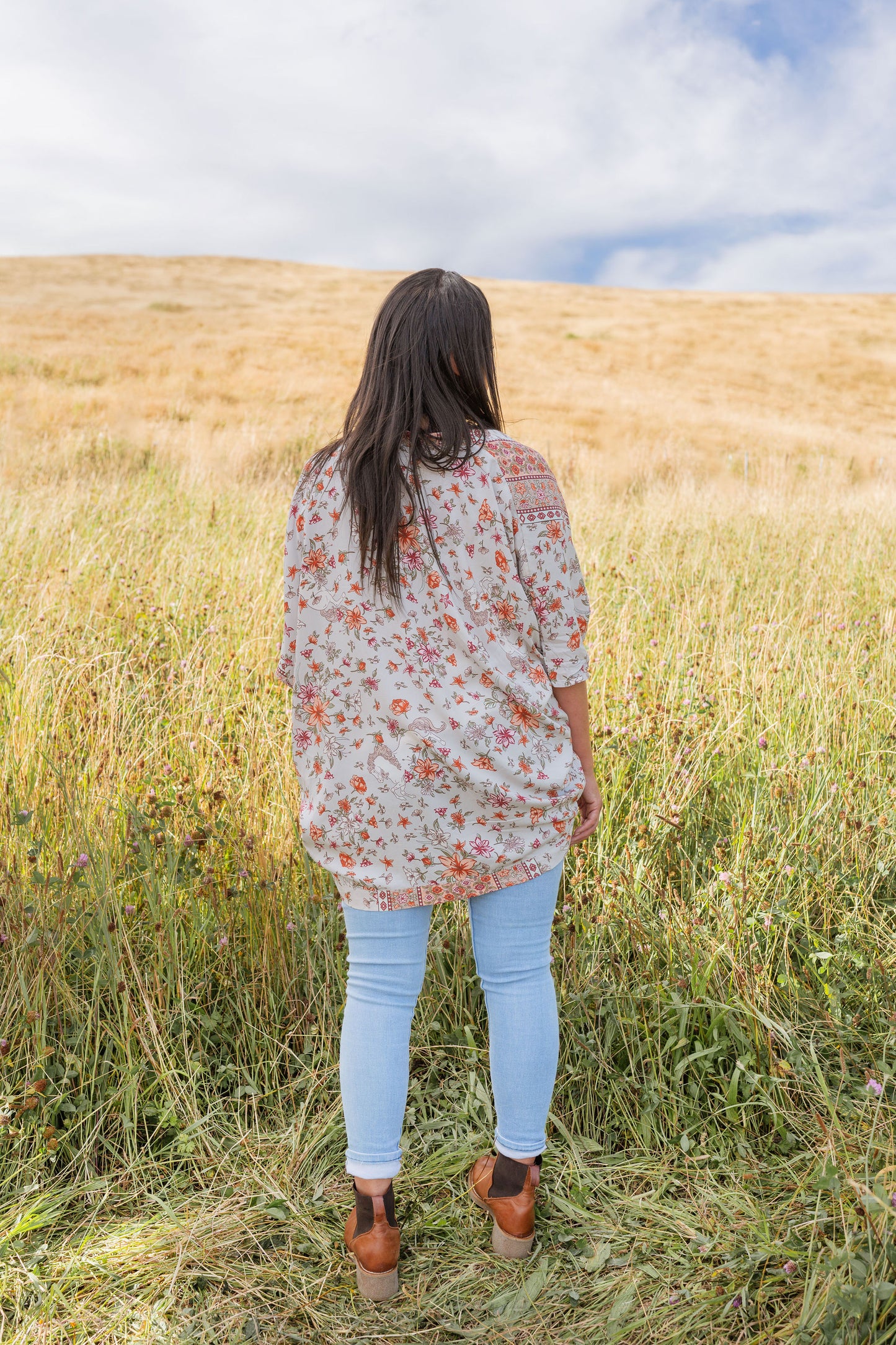 Misty Fairytale - Short Patterned Kimono