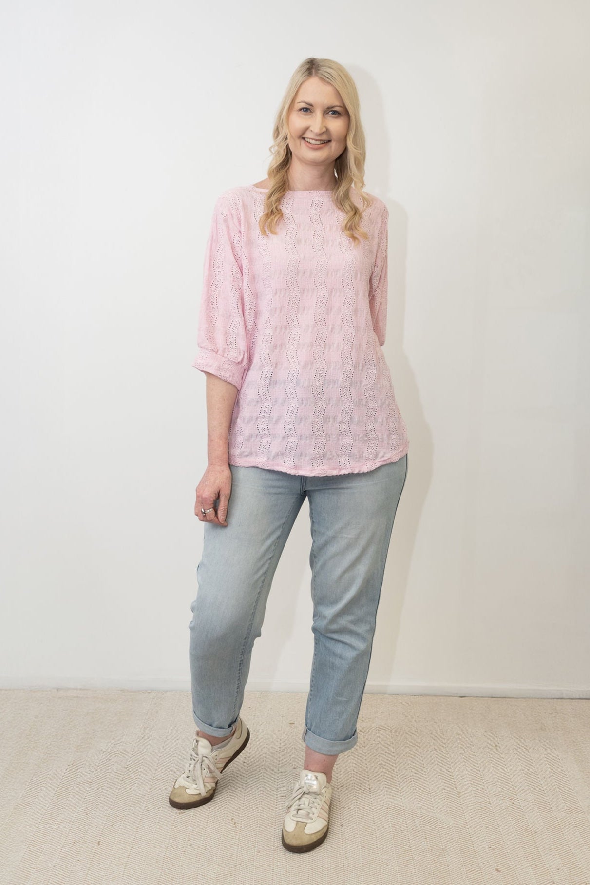 Pink Broderie Anglaise Maisie Top