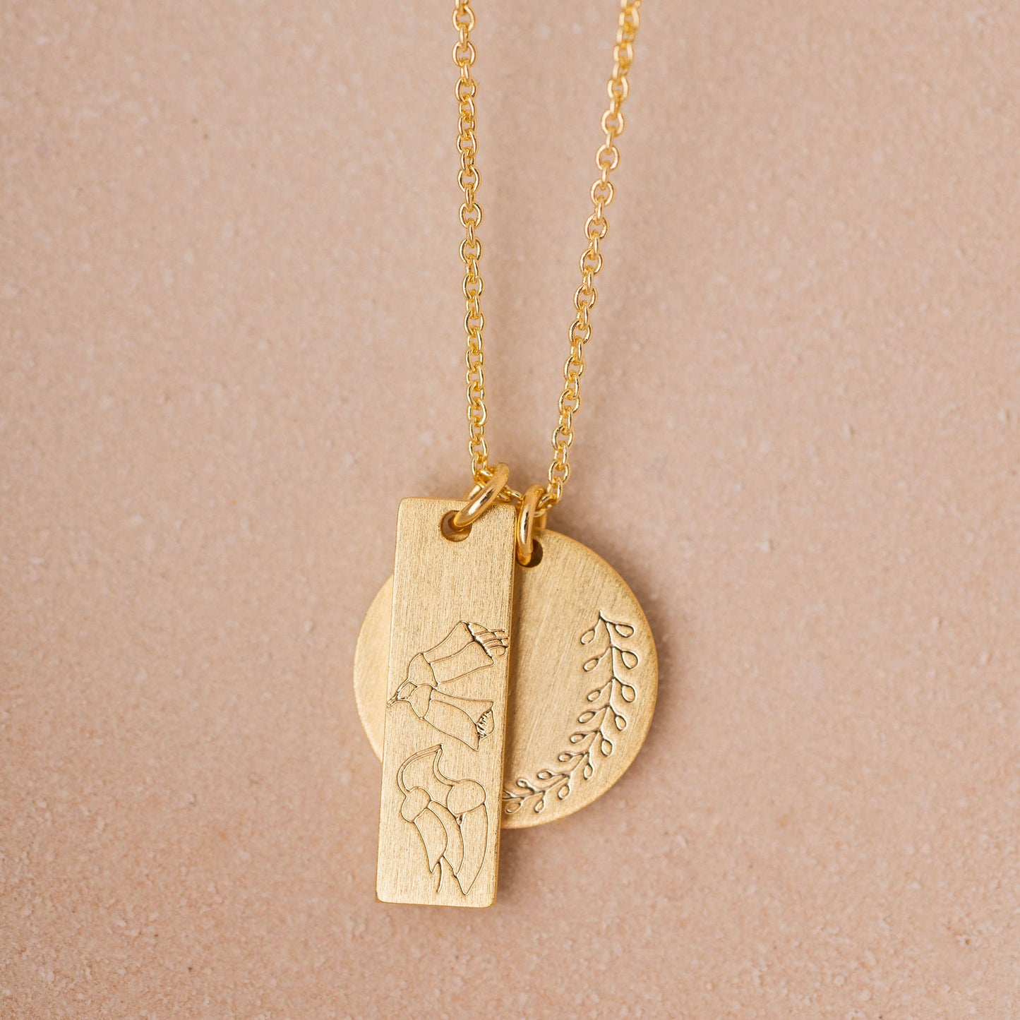 Kowhai Spring Necklace - Gold