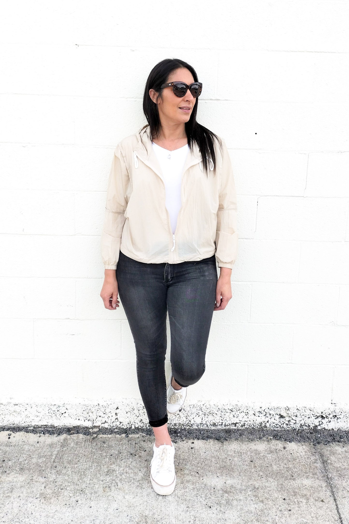 Taupe - Lightweight Windbreaker
