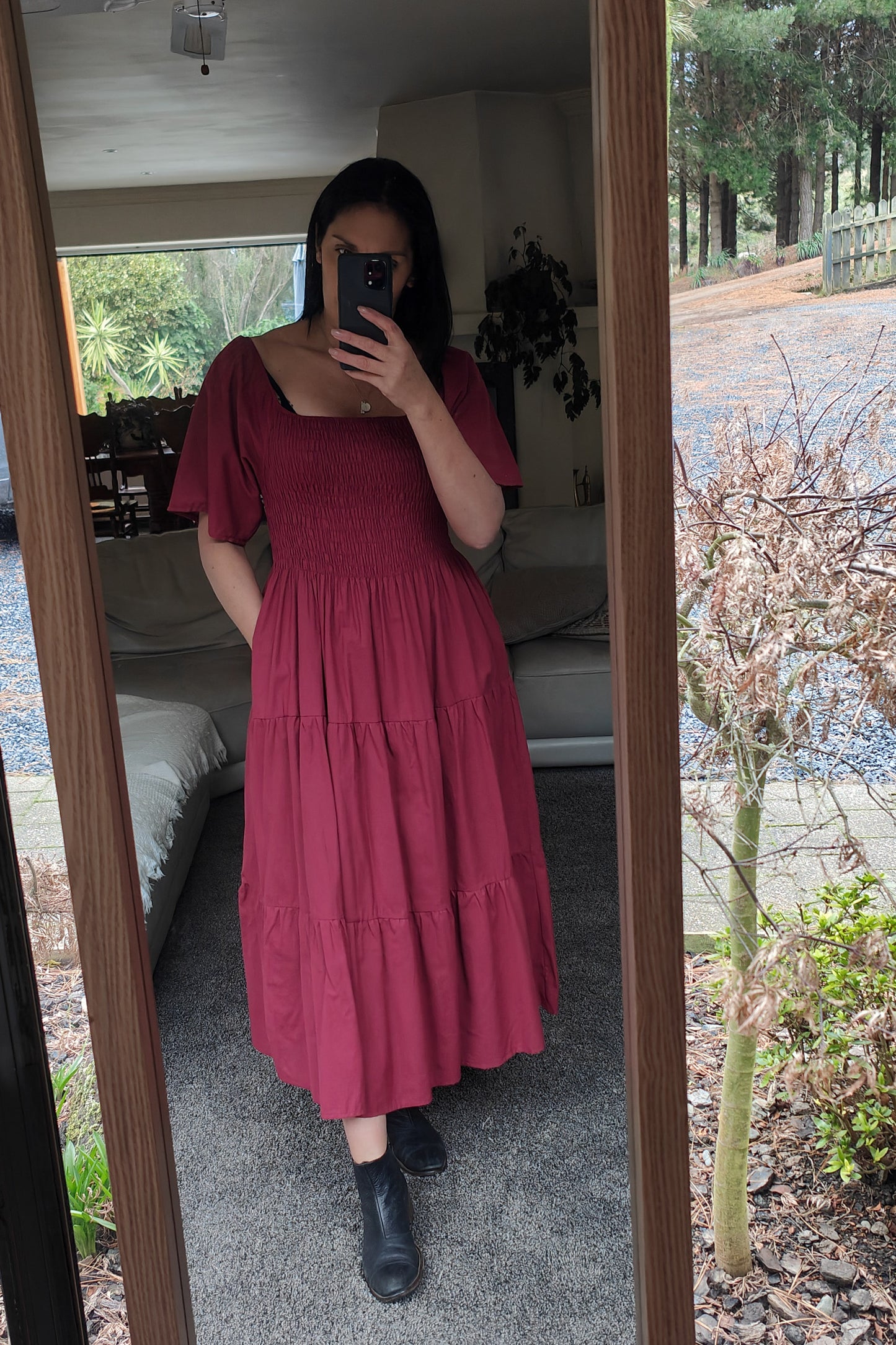 Shirred Bust Soph Maxi - Burberry