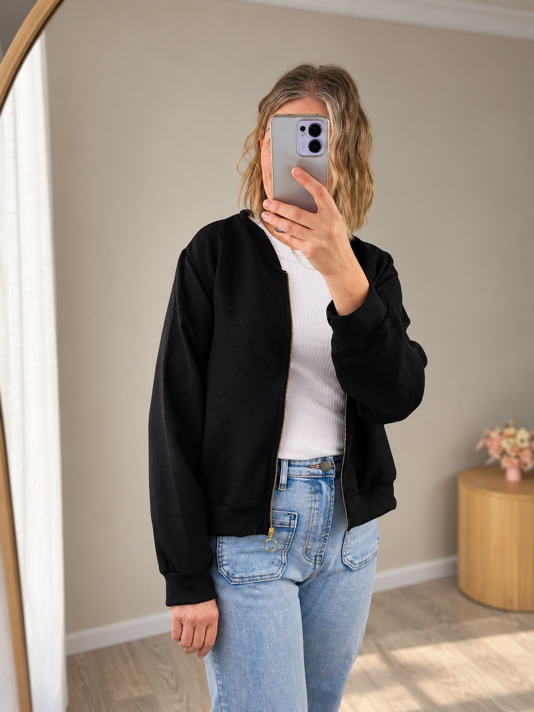 PRE-ORDER** Rustic Chic Zip Up - Black