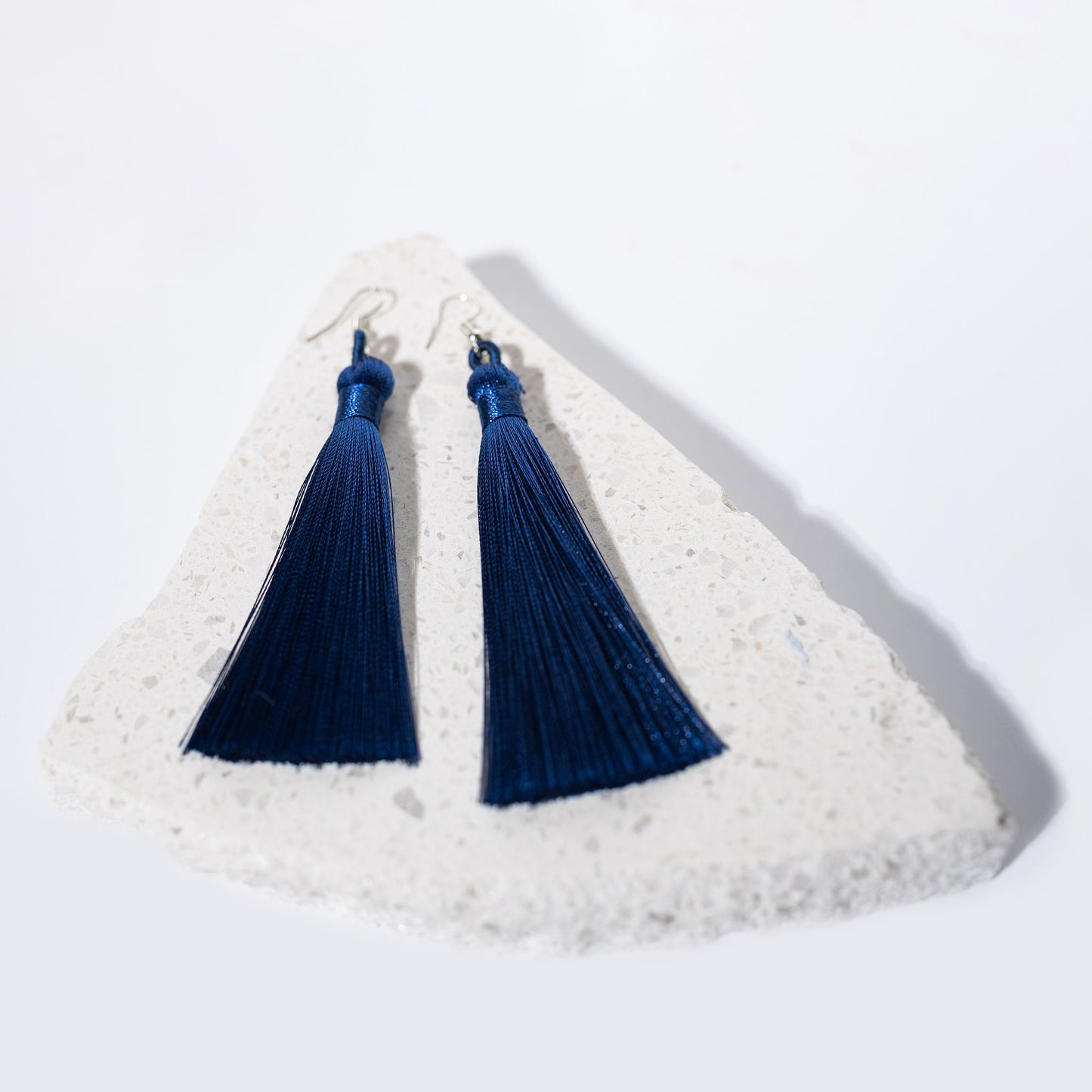 Short Tassel - Navy Earrings