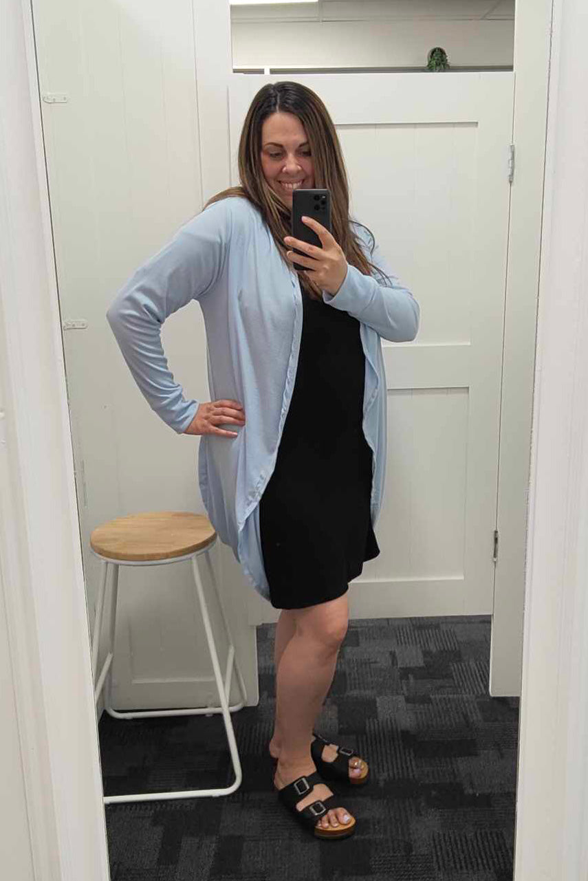 Sky Blue - Lightweight Kimono Cardi