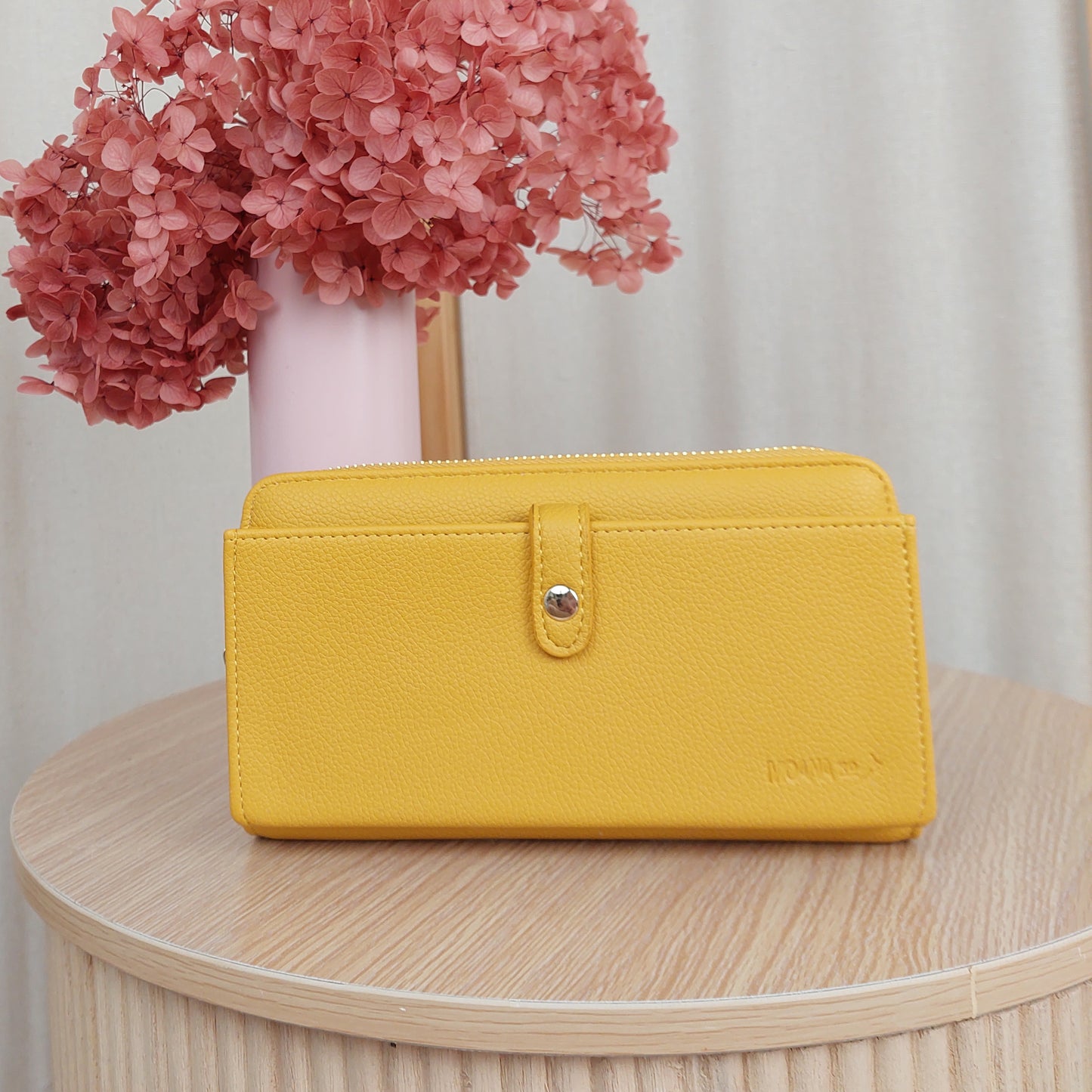 Vegan Leather Fitzroy Wallet - Mustard