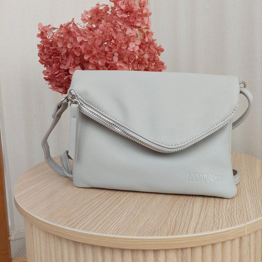 Vegan Leather Grey Lynn Bag - Grey
