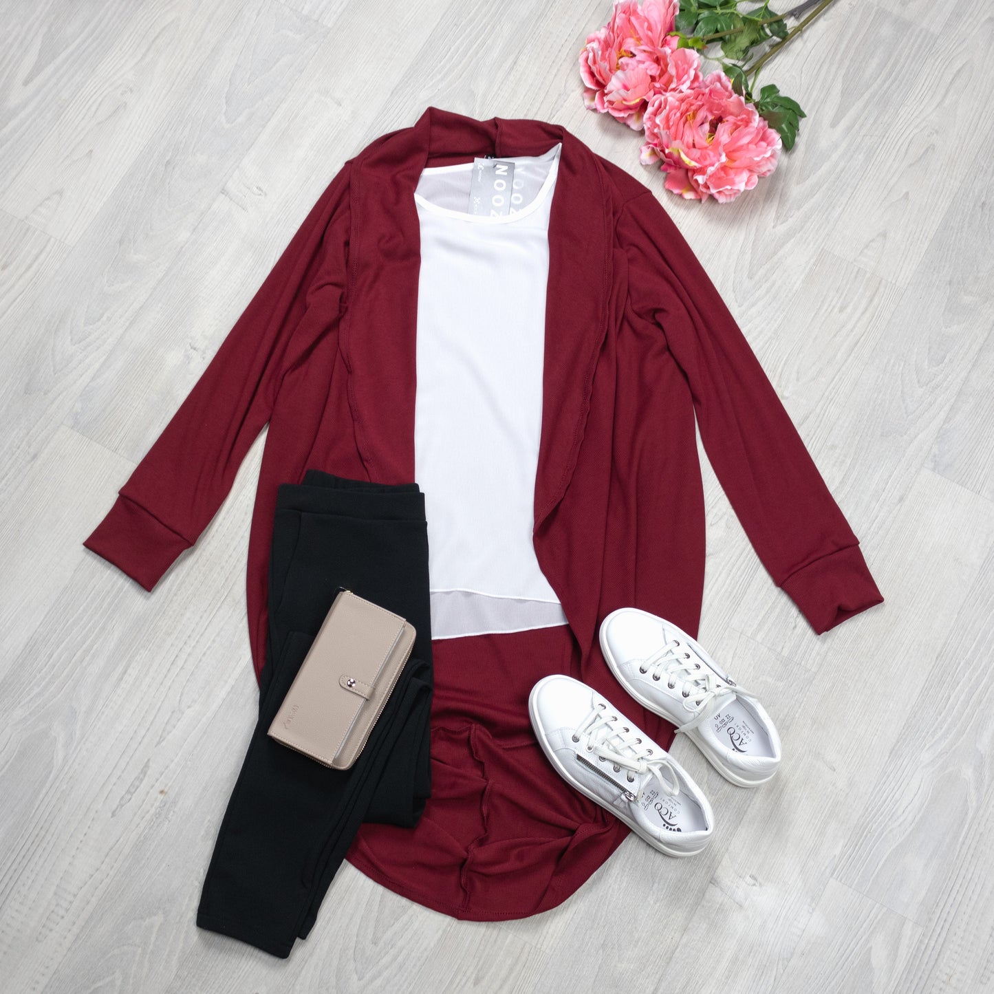 Wine - Lightweight Kimono Cardi