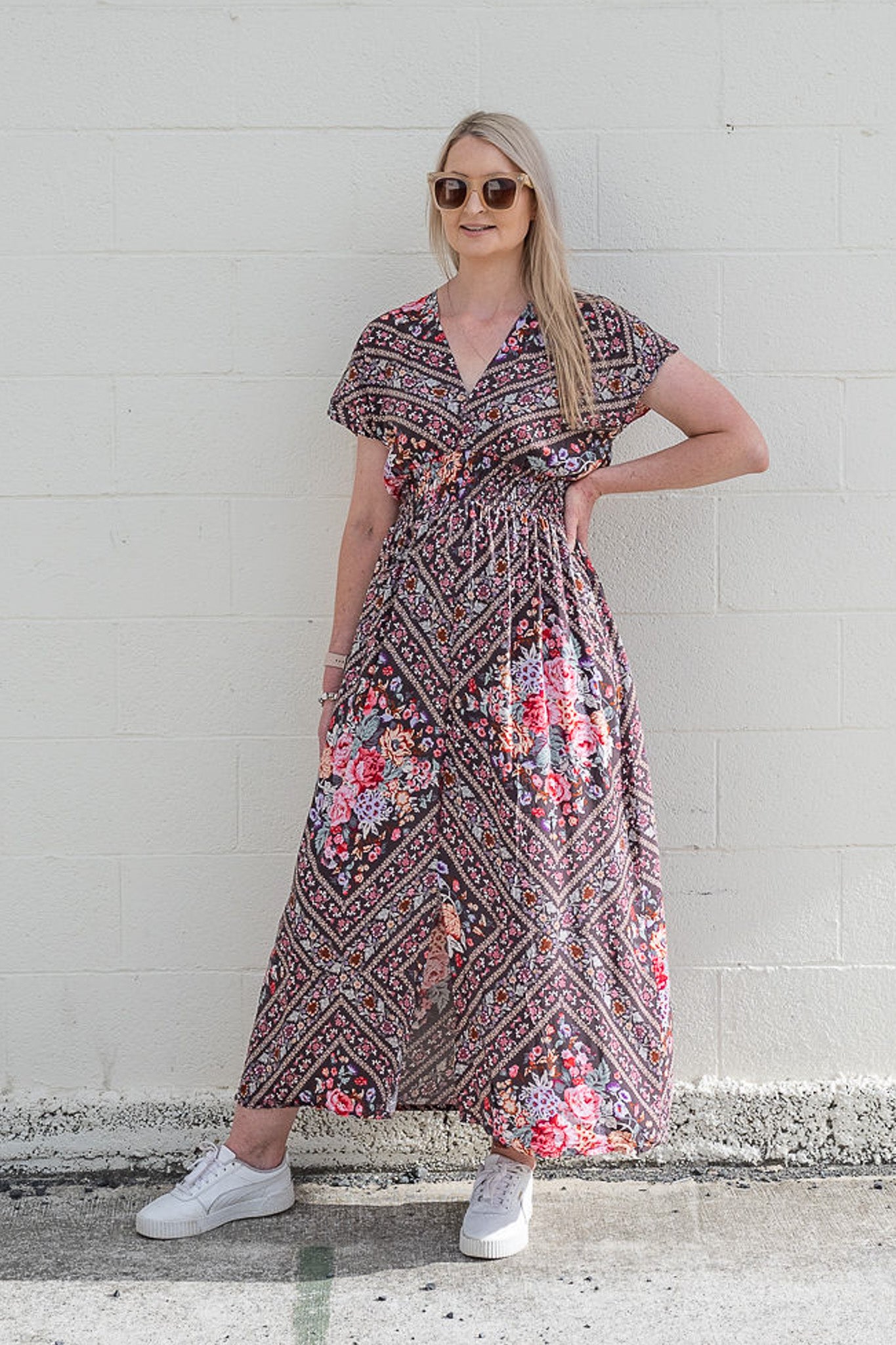 Woodland Floral - Boho Malia Maxi Dress N O O Z Woodland Floral - Boho Malia Maxi Dress N O O Z