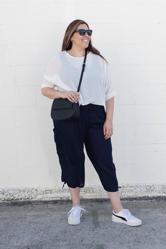 Navy - Loose Bali Culottes