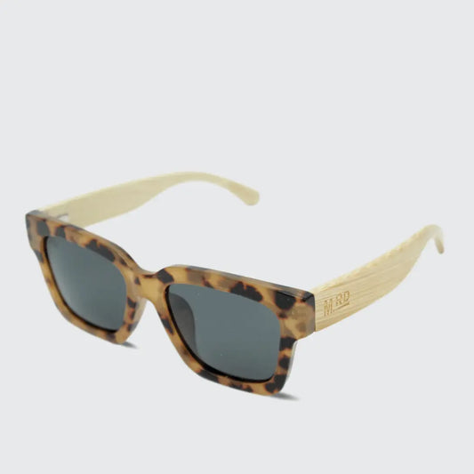 Cilla Black Sunglasses - Tortoise with Wood Arms