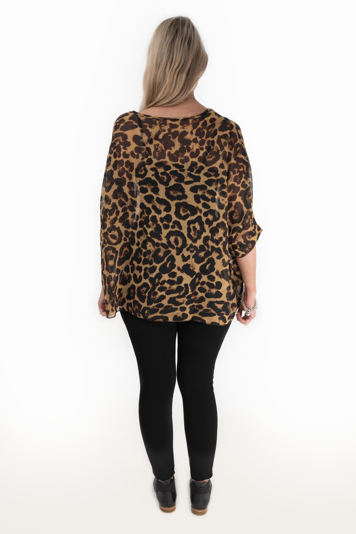 Animal Print Draped Top - Wild Collection