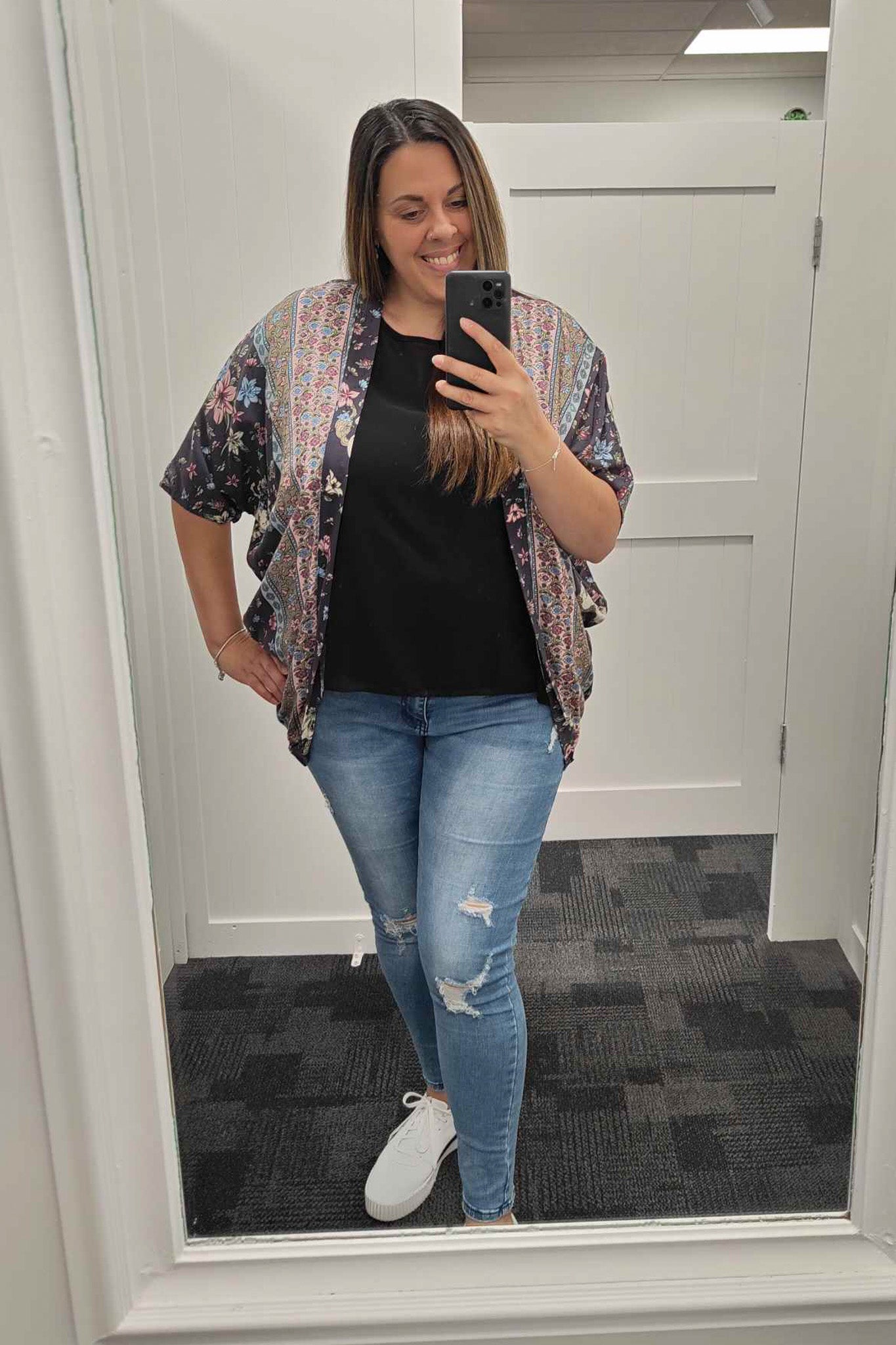 Pebble Fairytale - Short Patterned Kimono