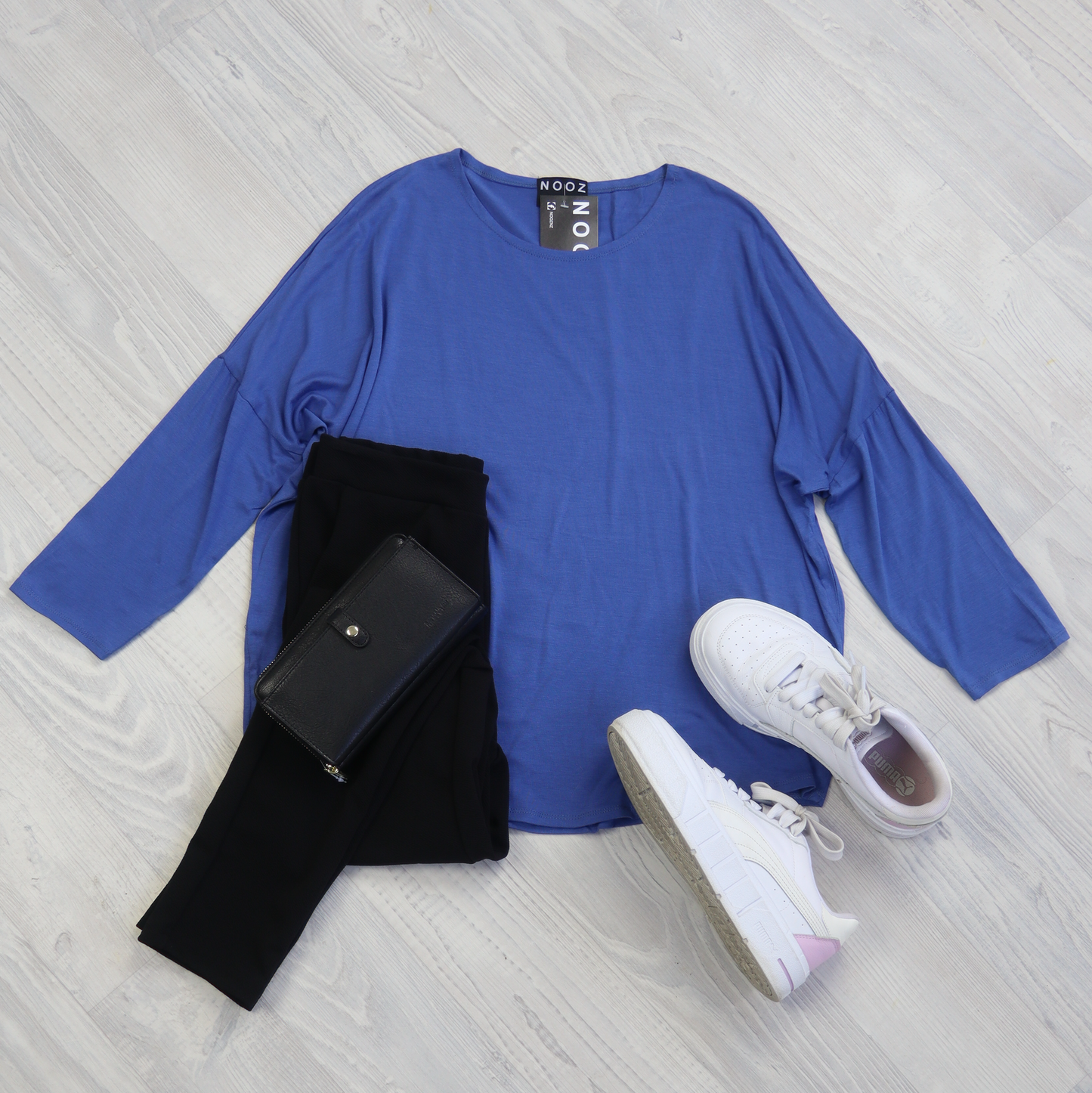 Plain Batwing Molly Top - Deep Cornflower