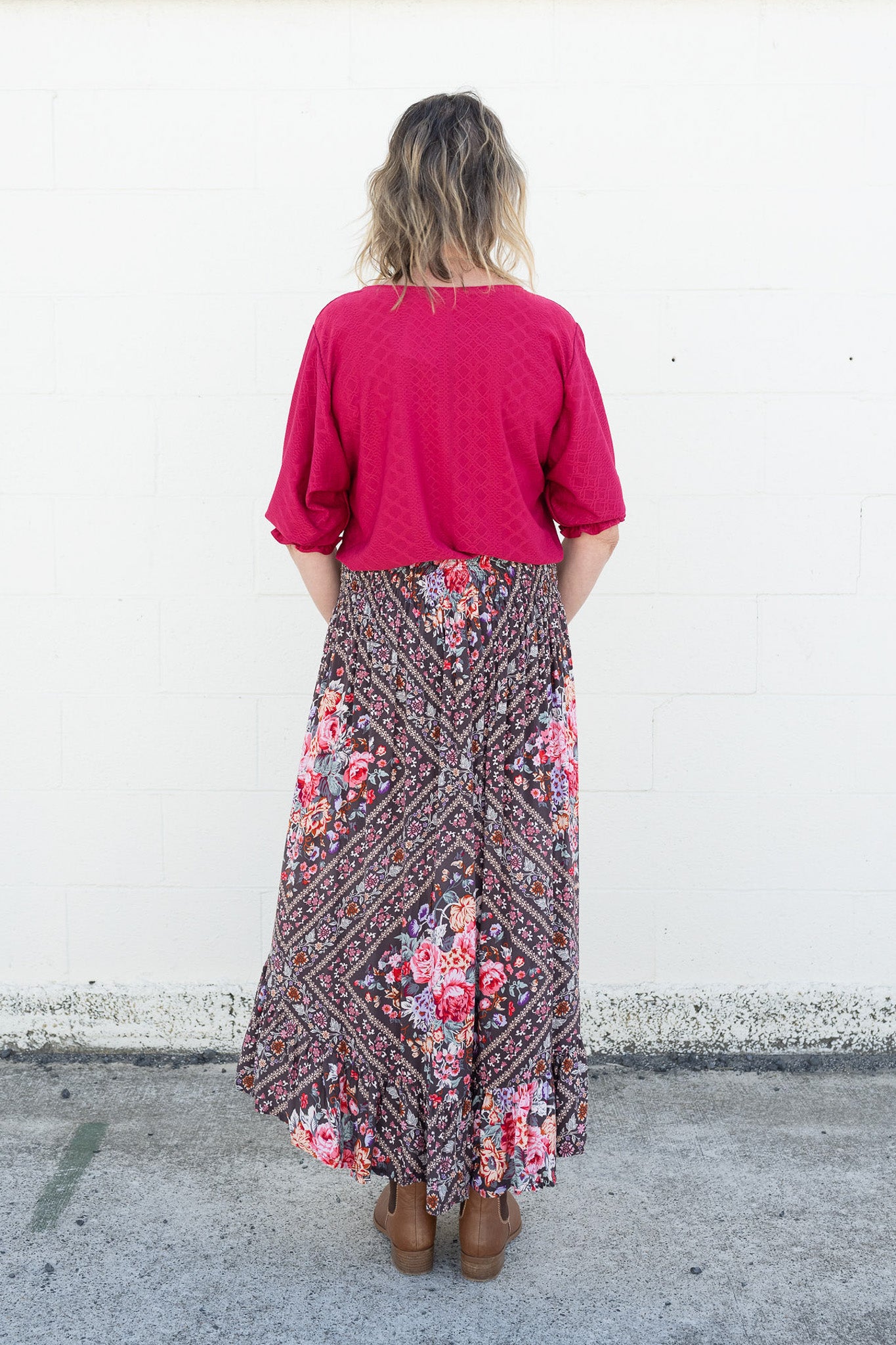 Woodland Floral - Magnolia Maxi Skirt