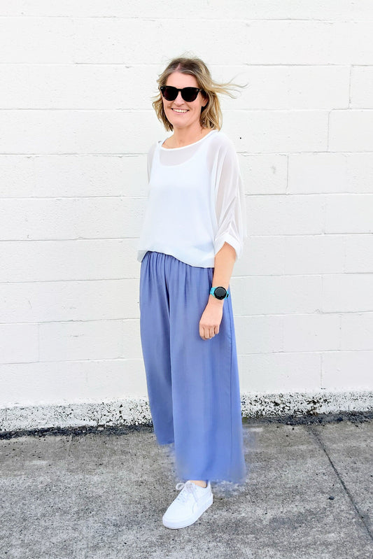 Baby Blue - Straight Leg Pants