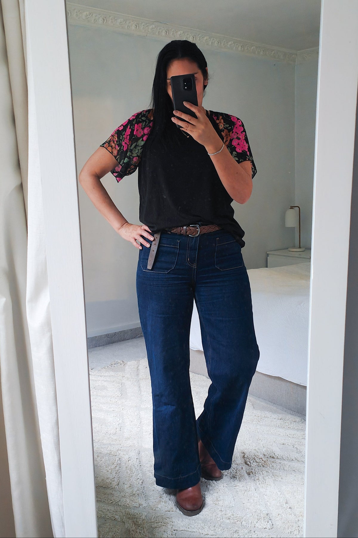 Floral Sleeve Margie Top