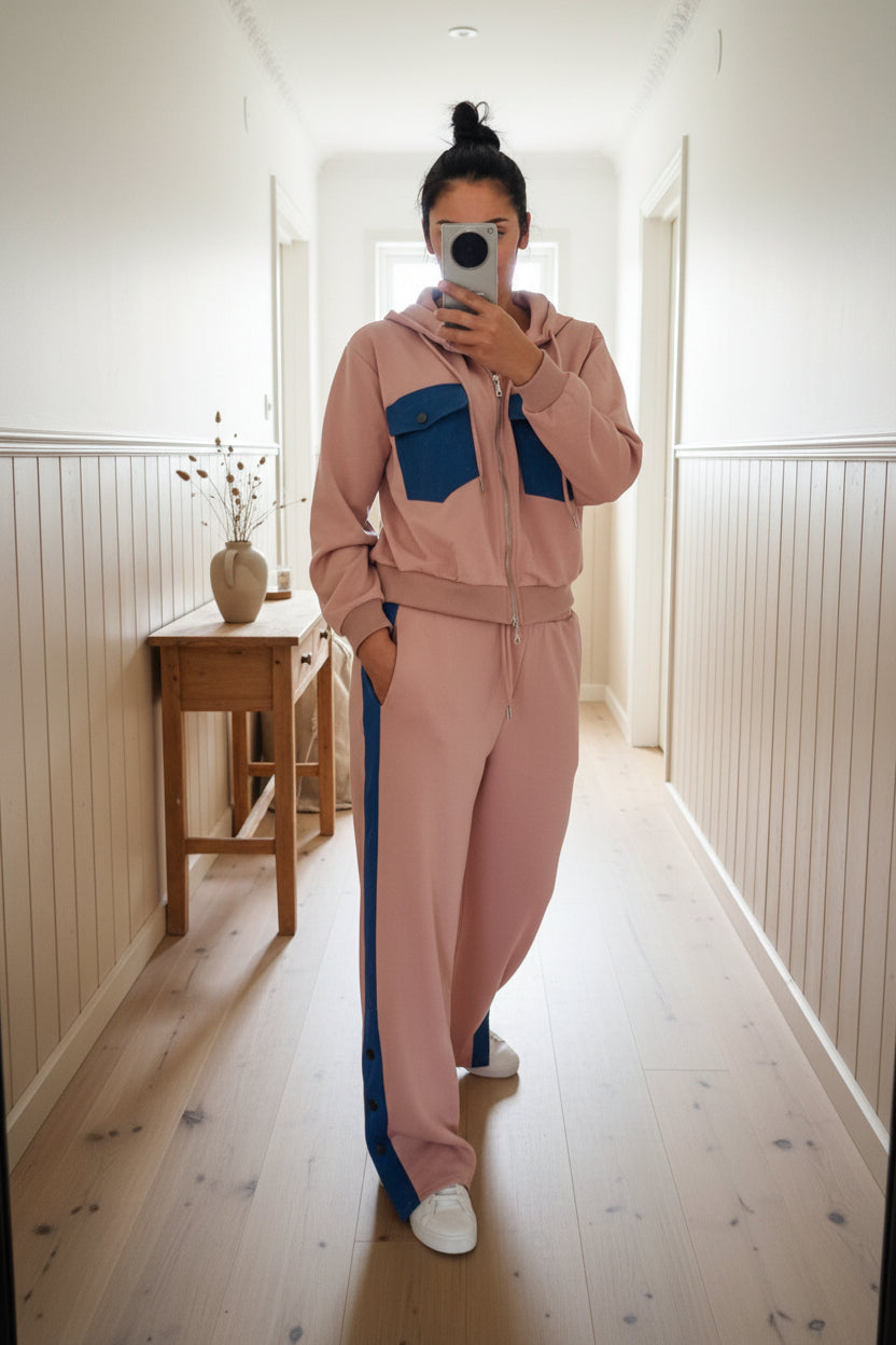 Light Pink - Rylee Hooded Zip Up