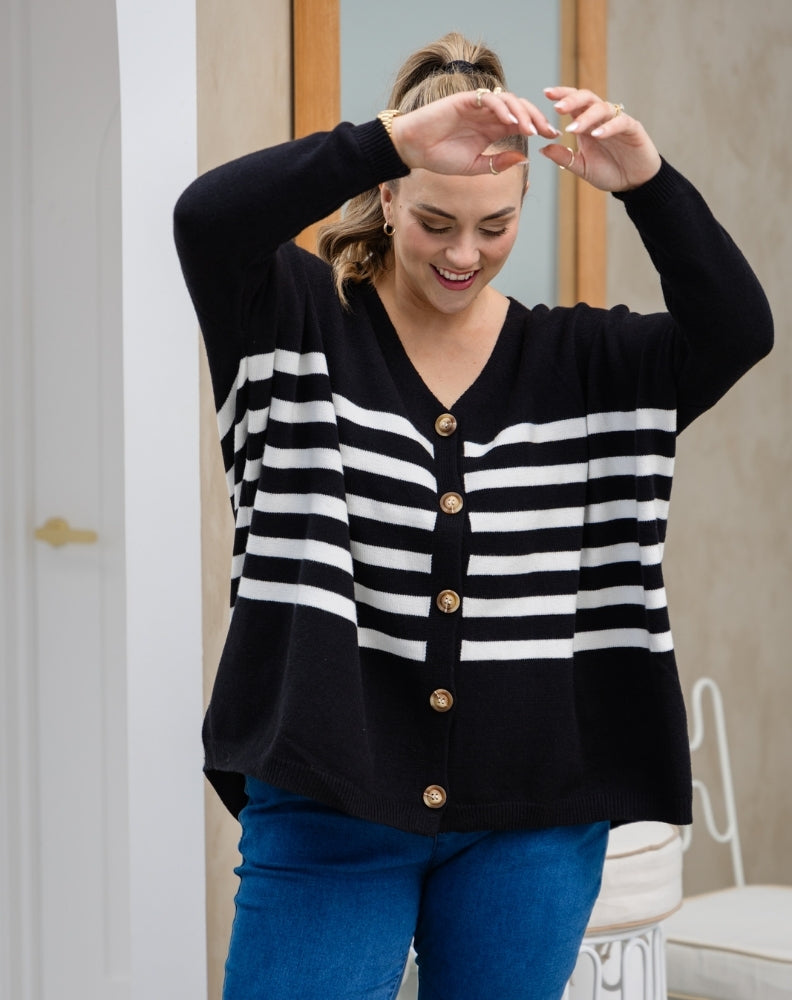 Black/White Stripe - Chelsea Knit